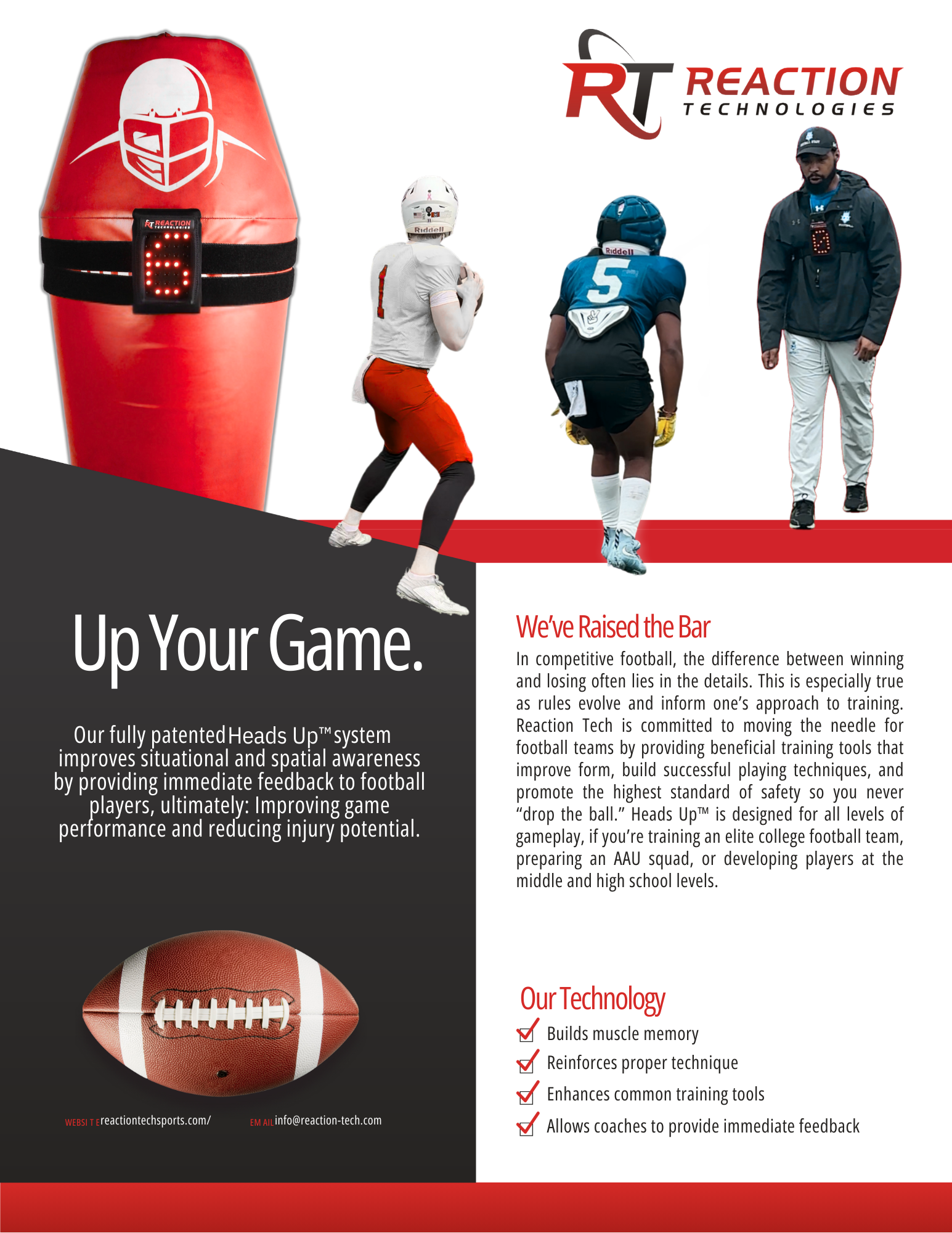 Reaction Tech Football Brochure